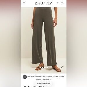 Z SUPPLY Wide Leg Lounge Pants- Large